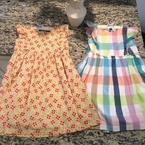 2 Beautiful Gap Easter Dresses w/ Flutter Sleeves